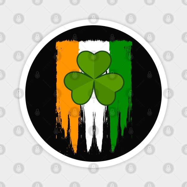 Lucky Clover-Happy ST Patrick's Day Shirts Magnet by GoodyBroCrafts